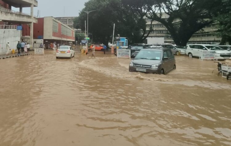 Chandigarh Flooding: PGIMER Responds Swiftly to Heavy Rain and Drain Backflow