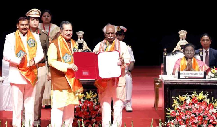 Senior RSS leader Indresh Kumar conferred with honorary doctorate degree