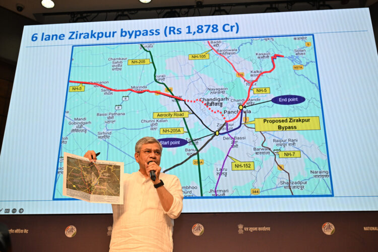 zirakpur bypass project map