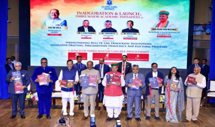 ओ.पी. जिंदल ग्लोबल यूनिवर्सिटी की नई पहल: चुनाव प्रबंधन, राजनीतिक संचार और विधायी ड्राफ्टिंग में शुरू किए तीन नए एम.ए. प्रोग्राम