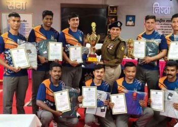 CRPF की 13वीं बटालियन का खेल के मैदान में शानदार प्रदर्शन