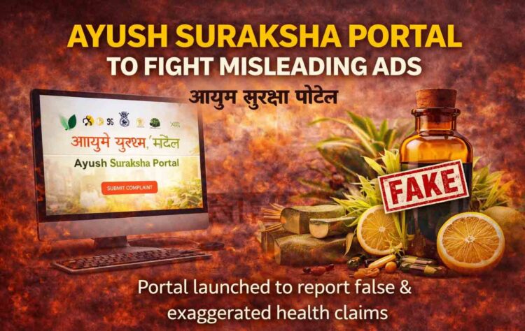HEALTH & REGULATION: Over 10,000 Complaints Logged on Ayush Suraksha Portal for Misleading Ads