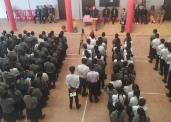 EDUCATION & GOVERNANCE: MLA K. Tokugha Sukhalu Visits Alma Mater GHSS Zunheboto, Inspires Students to Excel