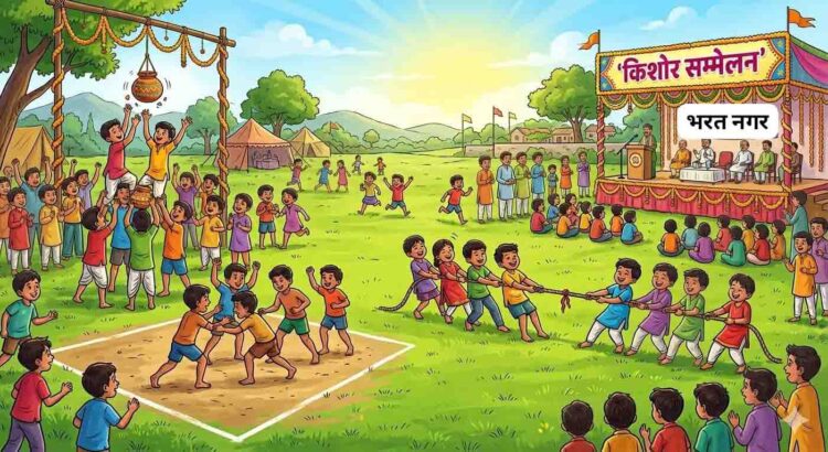 भरत नगर में पहली बार किशोर सम्मेलन का आयोजन, खेलों व देशभक्ति से होगा व्यक्तित्व निर्माण