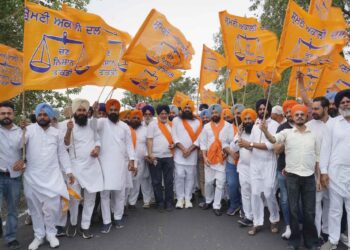 Youth Akali Dal Chief Sarabjeet Singh Jhinjer Launches ‘Bolega Ghanaur’ Paidal March