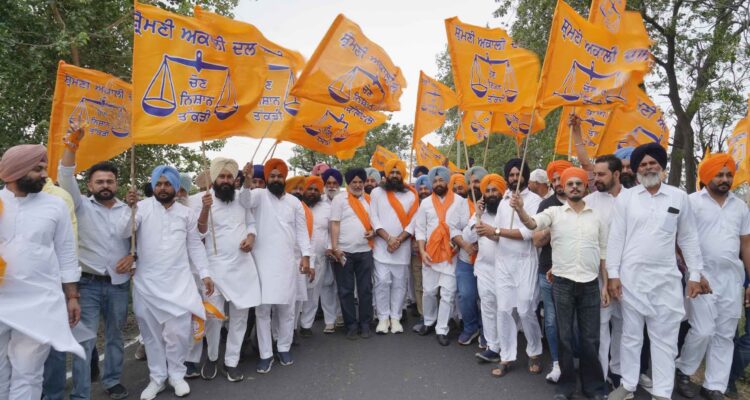Youth Akali Dal Chief Sarabjeet Singh Jhinjer Launches ‘Bolega Ghanaur’ Paidal March