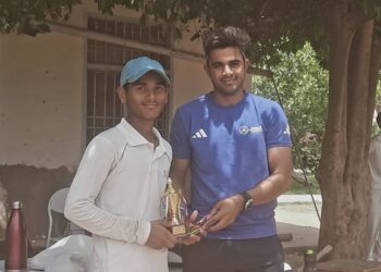 Rishab Tiwari’s Blistering Century Powers Bedi Cricket Academy to 5-Wicket Victory