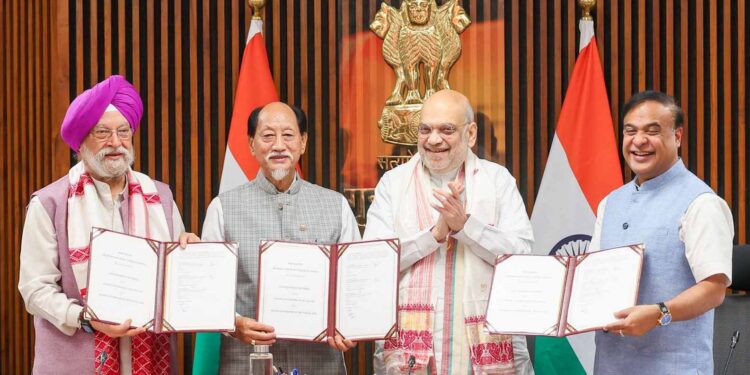 Historic Tripartite MoU Signed: Centre, Assam, and Nagaland Pave Way for Major Oil Exploration