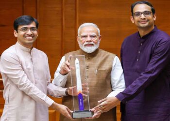 PM Modi Meets Skyroot Founders, Hails the ‘Vibrant Spirit’ of India’s Private Space Sector After Historic Vikram-1 Success