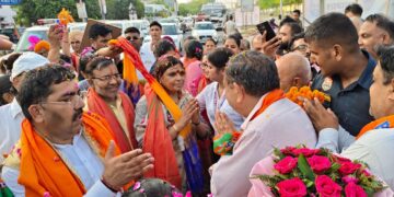 करनाल में भाजपा प्रदेश अध्यक्ष डॉ. अर्चना गुप्ता का भव्य स्वागत, कार्यकर्ताओं से बूथ मजबूत करने का आह्वान