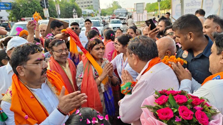 करनाल में भाजपा प्रदेश अध्यक्ष डॉ. अर्चना गुप्ता का भव्य स्वागत, कार्यकर्ताओं से बूथ मजबूत करने का आह्वान