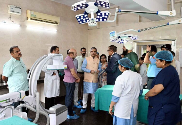 Haryana Governor Lays Foundation Stone for Patient Lift at Saket Orthopaedic Hospital
