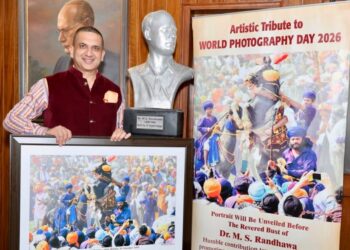 “Colours of Faith & Bravery” Artwork Unveiled in Chandigarh on World Photography Day