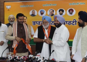 Former Akali Minister and Badal Aide Major Bhupinder Singh Dhillon Joins BJP