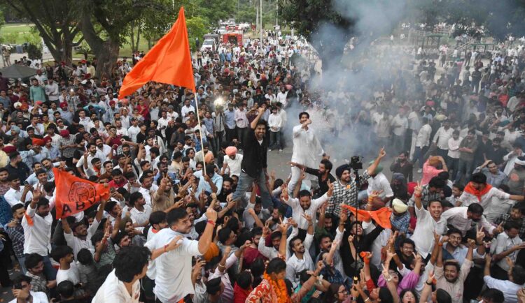 ABVP’s Ankit Bidhan Secures PU Student Council Presidency in Decisive Victory
